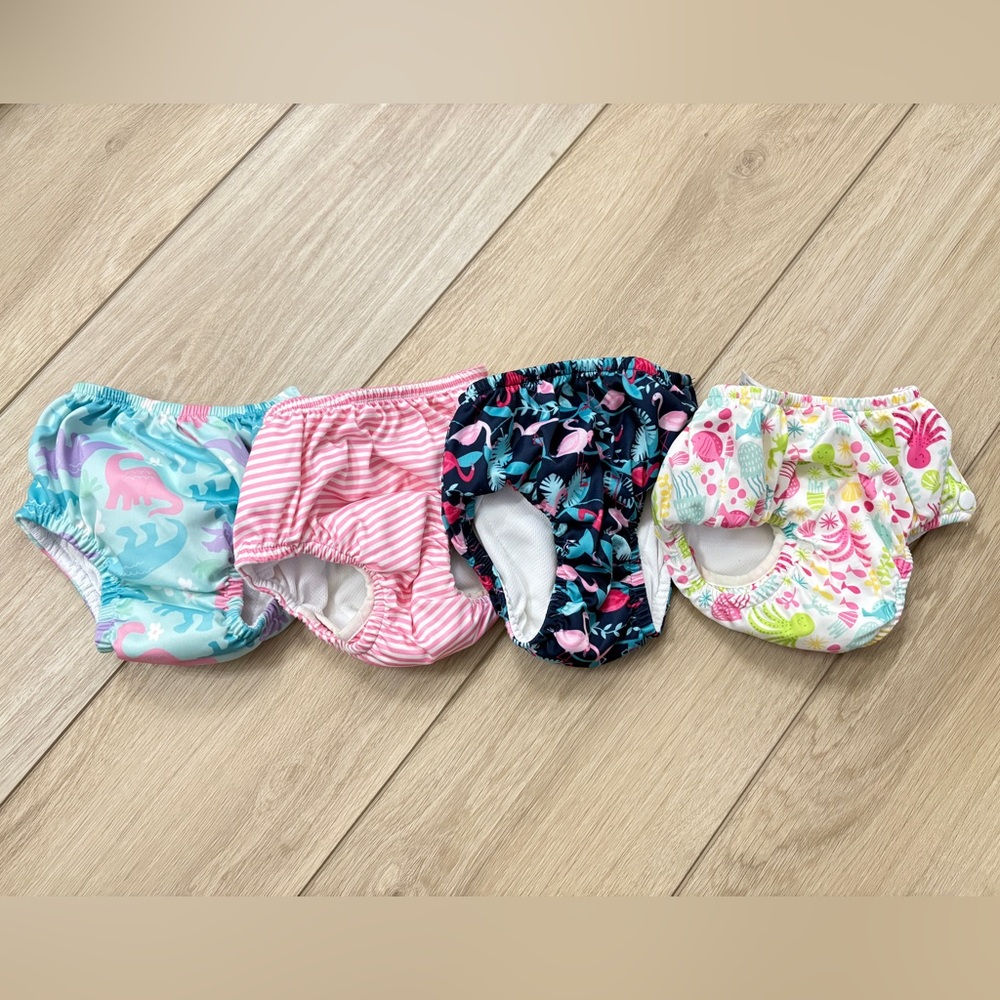 4 Reusable Swim Diapers Bundle